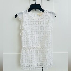 New with tags Michael Kors white lace top size 4
